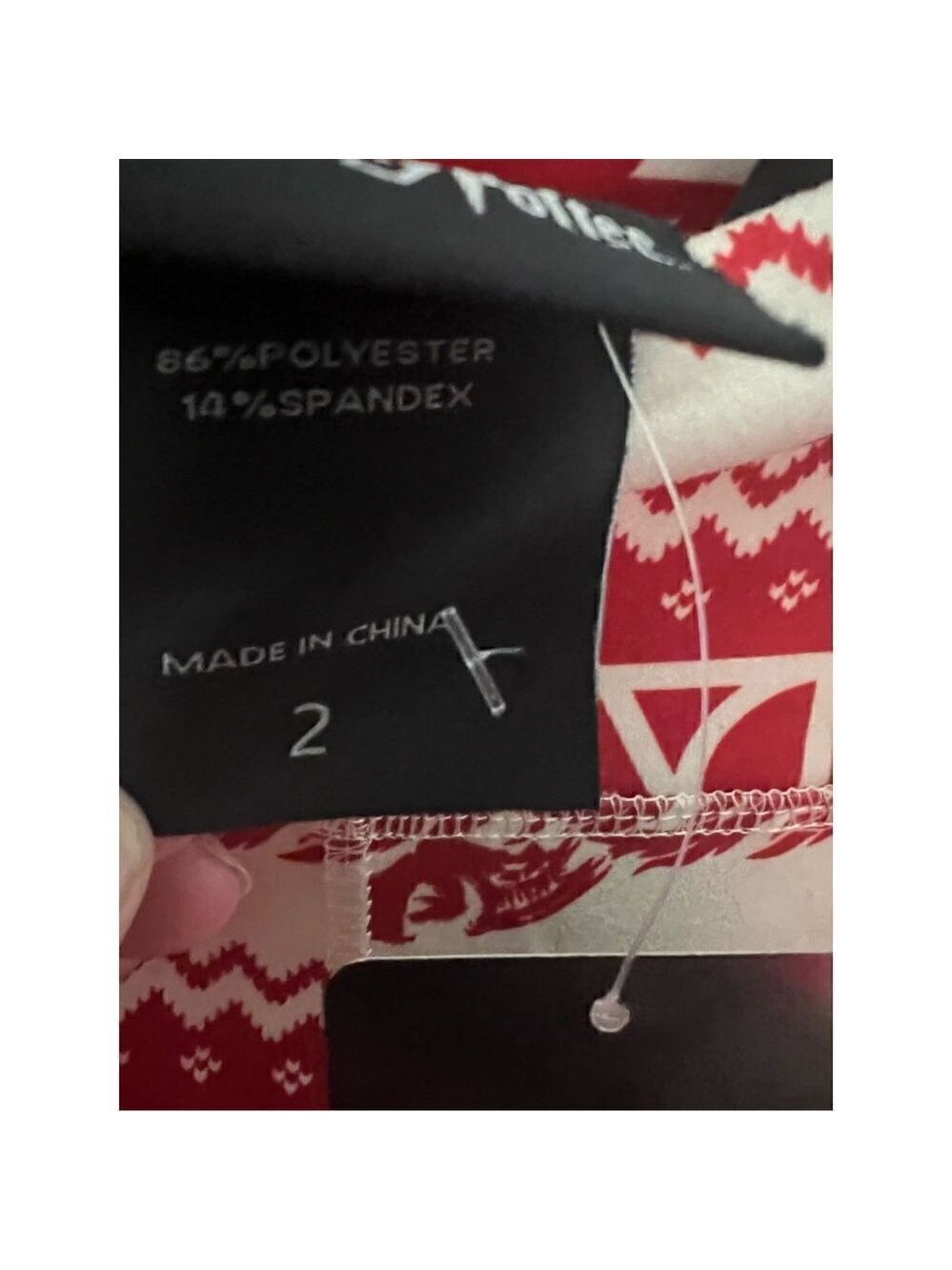 Harry Potter Icon Holiday Fair Isle Leggings Plus Size 2 - Picture 3 of 7